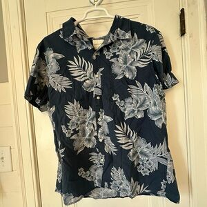 Men's American Eagle Navy Floral Shirt